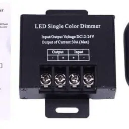 trp traders RF Wireless Remote DC 12V 24V 30A Adjustable Dimmer Switch Control LED 30 A Toggle Dimmer image 4