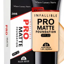 Adbeni Infallible Pro Matte Foundation SPF22 - 30ml - Nude Beige 01-17