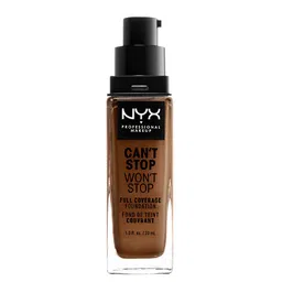 NYX PROFESSIONAL MAKEUP Cant Stop Wont Stop Full Coverage Foundation 30ml - Cappuccino 17-25