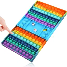 Kids Parents 2 Player, 3 Player and 4 Player Ludo Game Big Size (2 Player) Board Game Pop it Fidget Toy Ludo Game in Pop it Fidget Toy Stress Relief Toy for Kids-28