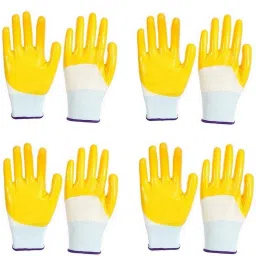 Cut-Proof Safety Hand Gloves Nylon and Rubber Coated Hand Gloves for Domestic K2 Hockey Gloves-image-60