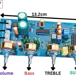 2.1 Base Treble Board with 5 Valt output and in Built Subwoofer Board Electronic Components Electronic Hobby Kit-17