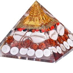 Crystal Pyramid for Home and Office|| Wealth Good Luck || Prosperity - 3 Inch Decorative Showpiece - 8 cm-image-12