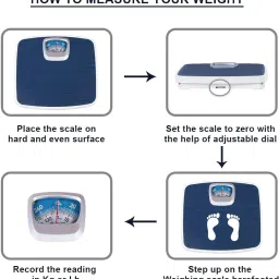 ACU-CHECK CAMRY Analog 130kg Weight Machine for Human Body Weighing Scale Upto 130KG Weighing Scale image 3