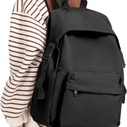 Large 35 L Backpack Women's New Stylish Black Backpack light Weighted Bag-image-55