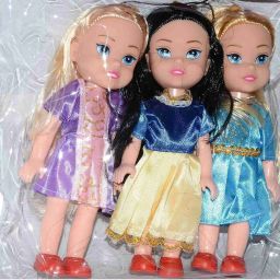 Small Baby Triplet Girl Sisters Long Hair Doll for Kids, Toddlers, Boys, Girls-13