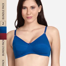 shyaway Pack Of 2 Non Padded & Non-Wired Cotton Bra-image-19