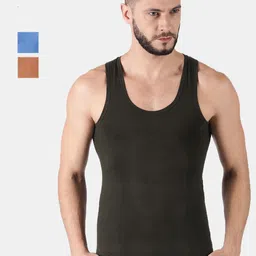 Pack of 3 Dollar Lehar Men Combed Cotton Round Neck Vest -Pack of 3- Colour may Vary Men Vest-picture-13