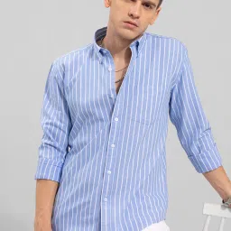 Men Slim Fit Printed Spread Collar Casual Shirt-image-54