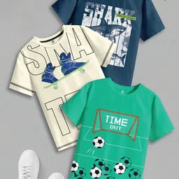 CODEZ Boys 3 Pure Cotton T-shirt-image-42