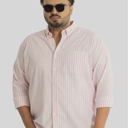 Snitch Men Classic Opaque Striped Casual Shirt-image-27