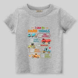 INCLUD Boys Graphic Printed Round Neck Short Sleeves Regular Fit Casual T-Shirt-image-75