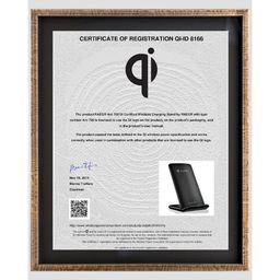 RAEGR Arc 700 15W Wireless Charger for iOS and Android (Qi Certified, Over Voltage Protection, Black) image 5