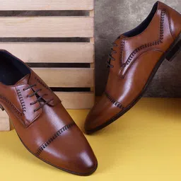 J.FONTINI Men Leather Formal Round Toe Brogues Shoes-54