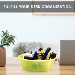 Kuber Industries Red & Green 3 Pieces Regular Desk Organisers 6L Each image 5