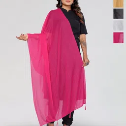 Moda Rapido Selection Of 5 Woven Design Tasselled Dupattas-picture-15