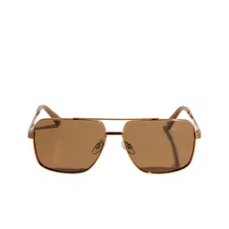 Vintage Unisex Rectangle Sunglasses with Polarised and UV Protected Lens Suggest Col 206-10