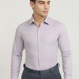Raymond Pure Cotton Contemporary Fit Cutaway Collar Formal Shirt-picture-1