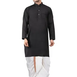 ADARNIYA Men Embroidered Straight Kurta Set-image-35