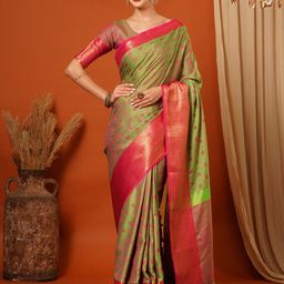 yourwish Zari Banarasi Saree-image-36