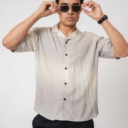Hallstatt Life Men Solid Cuban Collar Casual Shirt-image-28