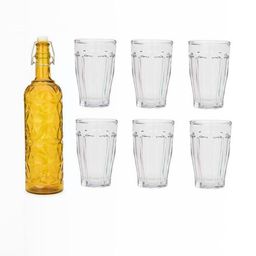 SOMIL Yellow Glass Airtight Can Bottle-image-97