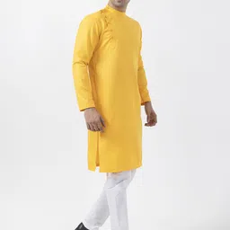 DEVOILER Men Ethnic Motifs Printed Regular Kurta with Pyjamas image 2