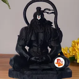 DARIDRA BHANJAN Black Religious Idol Showpiece-image-96