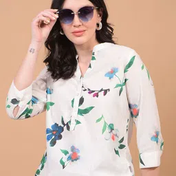 Crimsoune Club Floral Print Top-image-72