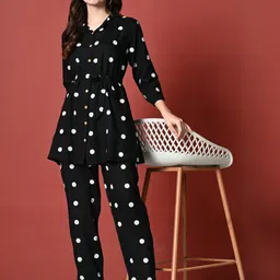 Saanvi Collection Black Viscose Rayon Co-Ords-image-48