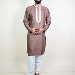 KUNDALI KAKSHAY Men Solid Festive Straight Kurta-image-19