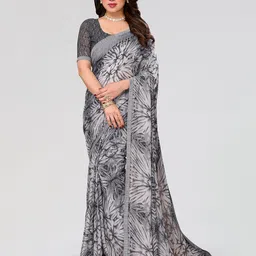 Moda Rapido Floral Poly Georgette Saree-picture-44