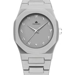 EMPERO Unisex Brass Printed Dial & Bracelet Style Straps Analogue Watch DM01 Full Grey-picture-14