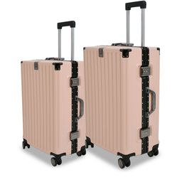 EVERBEST Set Of 2 Textured Hard-Sided Trolley-image-42