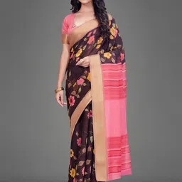 KALINI Floral Printed Zari Saree-picture-25