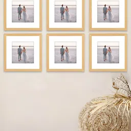 Art Street Beige 5 to 7 Pieces MDF Table Photo Frames-47