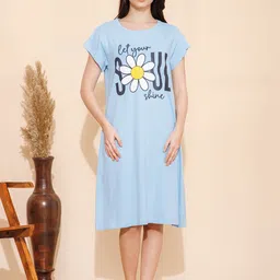 Mushy Mod Women Typography Printed Nightdress-image-22