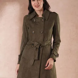 Globus Women Double-Breasted Belted Pea Coat-image-19