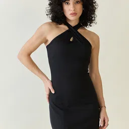 aayu Halter Neck Bodycon Dress-picture-2