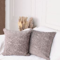 STITCHNEST Set of 2 Grey Solid 16'' x 16'' Cushion Cover-picture-49