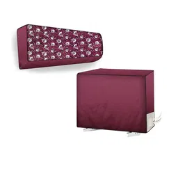 The Furnishing Tree Split AC Cover Set of Indoor and Outdoor Unit Used for 1 Ton Bluestar YLTU Flor-picture-11