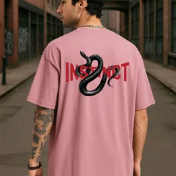 TOXA Typography Printed Drop-Shoulder Sleeves Bio Finish Oversized Casual T-shirt-picture-16
