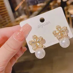 ONUYX Floral Ear Cuff Earrings-51