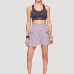 STRCH A-Line Pleated Mini Skirt-image-3
