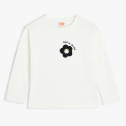 Koton Girls Applique T-shirt-image-63