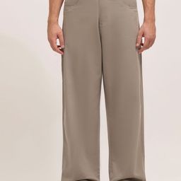 Espanshe Men Relaxed Straight Leg Trousers-image-63