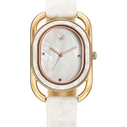 Fastrack Younique 3.0 Women Brass Mother of Pearl Bracelet Style Analogue Watch 68051KD01-picture-4