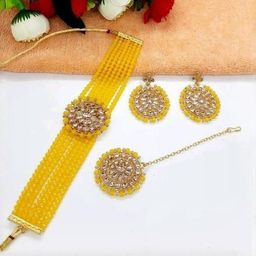 Anouk Women Yellow Jewellery Set-image-65