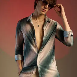 Campus Sutra Men Comfort Opaque Printed Casual Shirt-image-82