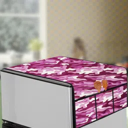 The Furnishing Tree Purple Printed Refrigerator Cover-image-44